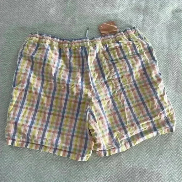 Brooks Brothers Country Club Men’s Size L Pastel Plaid Swim Bathing Trunks Suit - Picture 8 of 8
